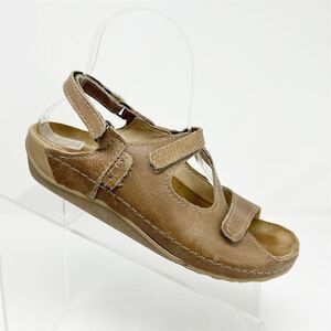 Wolky Women's Brown Strappy Slingback Sandals Size 36 (US 5.5) Casual Summer